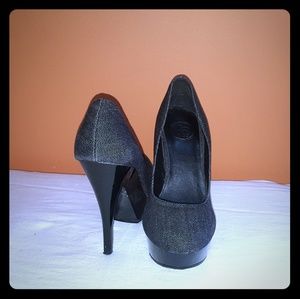 Jessica Simpson Black Platform Pump Size 8